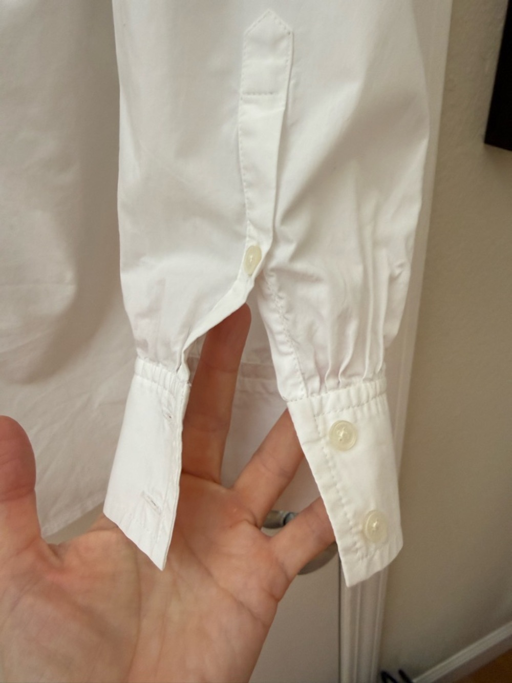 J. Crew White Ruffle Collar Popover Shirt, Size S - Picture 6 of 7